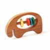 Shumee Wooden Elephant Rattle and Teethers for Infants | 100% Safe, Natural & Eco-friendly