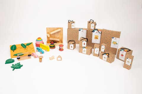 Ariro Toys Wooden Puzzle - Blocks