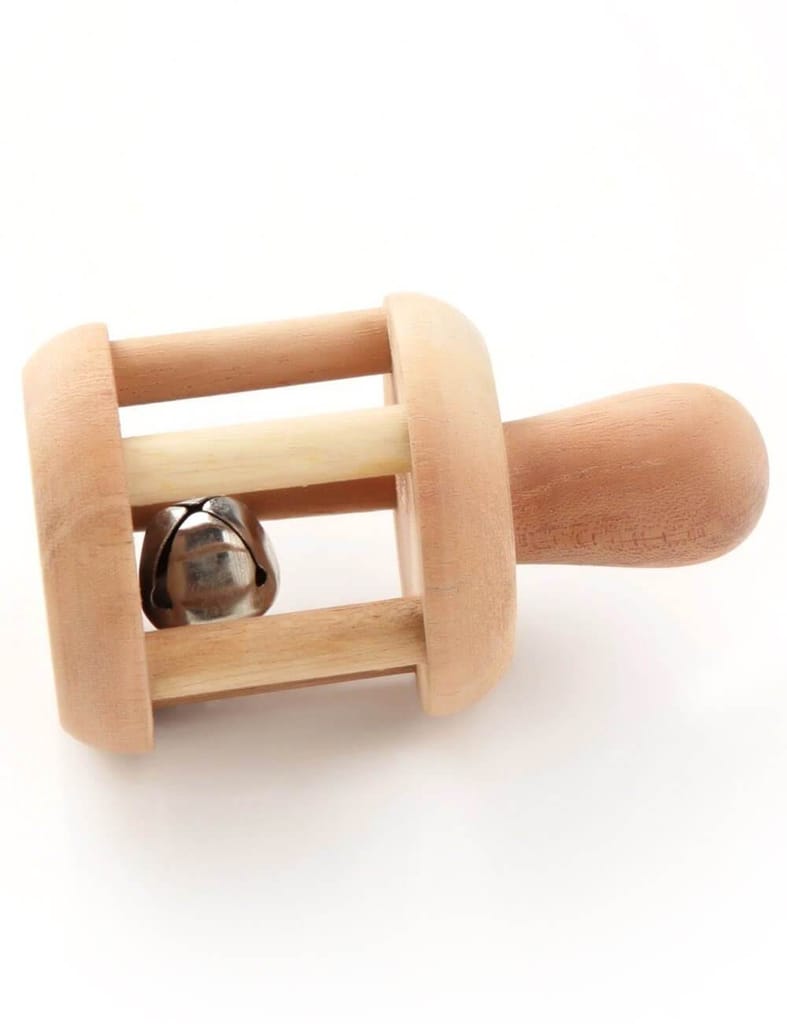 Ariro Toys Wooden Bell Rattle