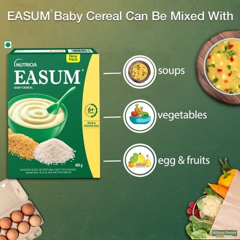 Easum Baby Cereal Powder Rice & Moong Dal, 400 g