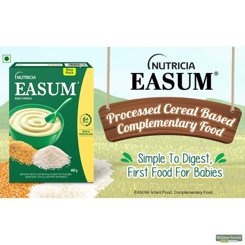 Easum Baby Cereal Powder Rice & Moong Dal, 400 g