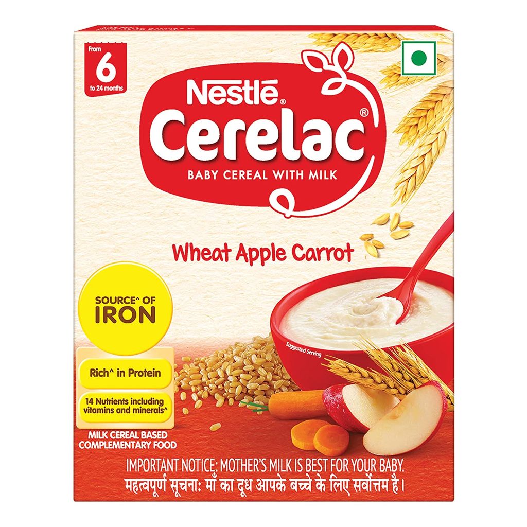 Nestle Cerelac Apple and Carrot Cereal, 6 -24 mths, 300 gm