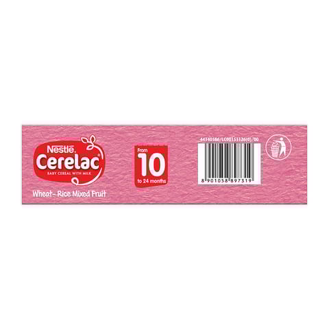 Nestle Cerelac Mixed fruits Cereal, 10 -24 mths, 300 gm
