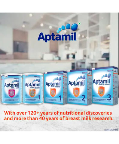 Aptamil Gold Follow Up Infant Formula Milk Powder for Babies - Stage 3 ( 12 month onwards ) - 400gm