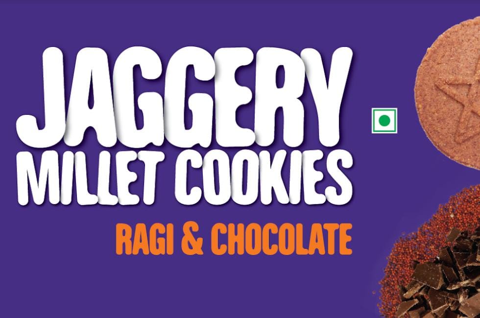 Early Foods Ragi and Choco Jaggery Cookies 150g