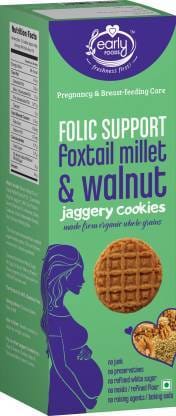 Early Foods Foxtail Millet & Walnut Jaggery Cookies 150g