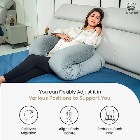 My Armor U Shaped Pregnancy Pillow for Sleeping