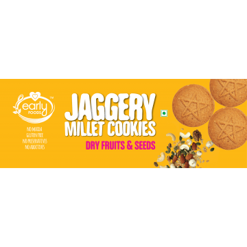 Early Foods Pack of 6 - Dry Fruit & Seeds Jaggery Cookies