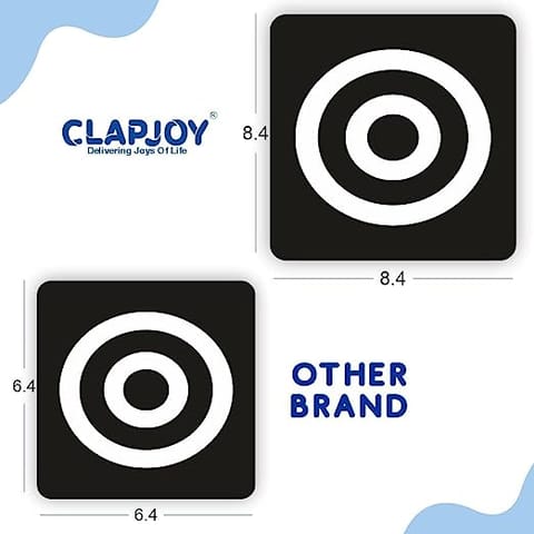 Clapjoy Black and White Best Gift for New Born Babies of age 0-6 months