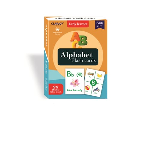 Clapjoy Alphabet flash card for kids of age 2 years and Above