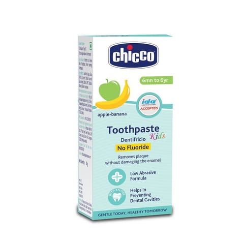 Chicco Flouride Free Apple-Banana Toothpaste for 6mn+