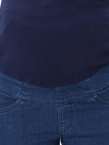 The Mom store Distress Taped Maternity Denims with Belly Support