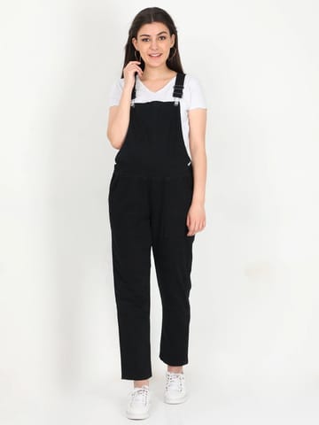 The Mom store Maternity Denim Dungaree with Elasticated