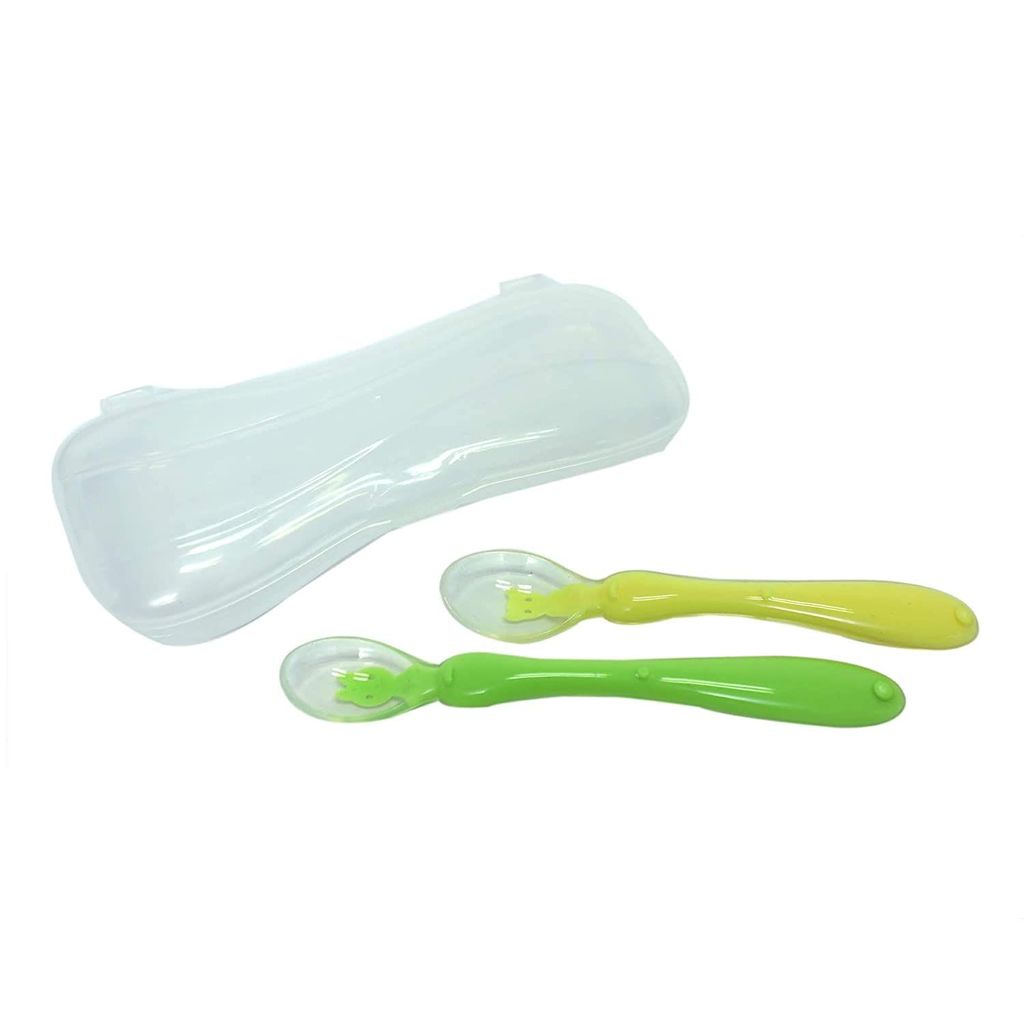 Safe-O-Kid Silicone Tip Spoons Set Box- Spoons