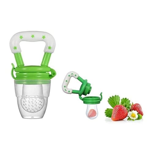 Safe-O-Kid-Packof 1-BPA Free FruitNibbler for 6+M Baby-Green