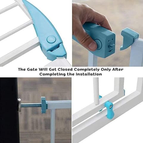 Safe-O-Kid Adjustable Safety Gate covers with lock