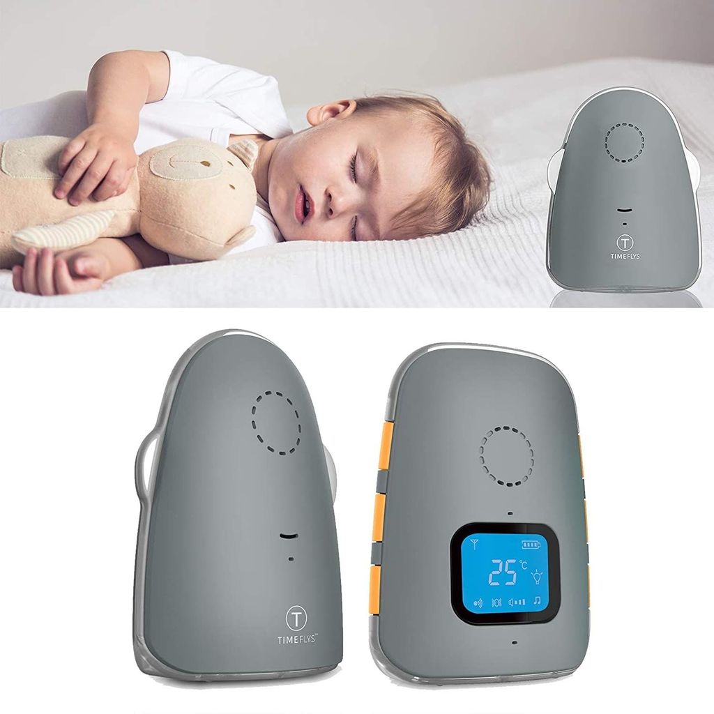 Safe-O-Kid Audio Baby Monitor with Batteries-White