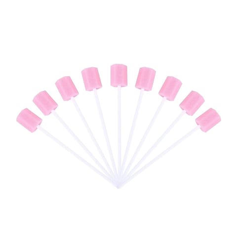Safe O Kid Disposable MouthSwab for ToothCleaning-Pink-100pcs