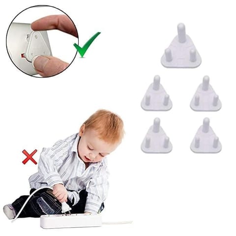 Safe O Kid Socket Guards For Baby Safety, White, Pack of 15