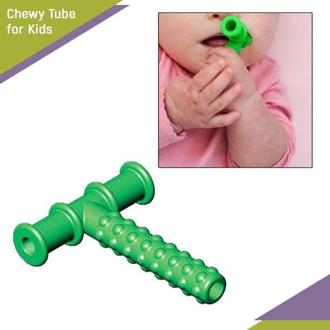 Safe-O-Kid Chewy Tube/ Medicine Feeder for Baby with Box, Blue and Green- Combo
