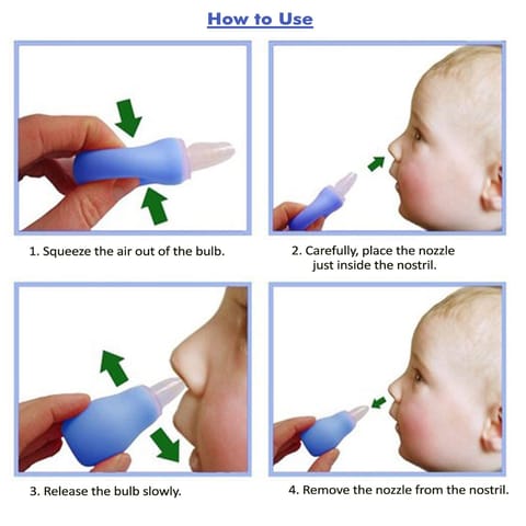 Safe-O-Kid -Combo Baby Nose Cleaner with BPA free Silicone Baby Finger Brush