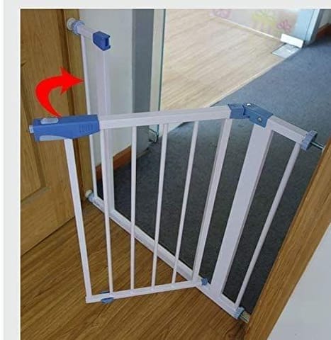 Safe-O-Kid 75-95 cm Child Safety Stair Safety Gates with 1 Fall Prevention Safety Net