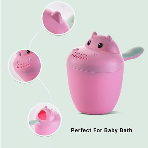 Safe-O-Kid Baby Foldable Bathtub with Temperature Sensitive Plug with 1 Hair Washing Mug