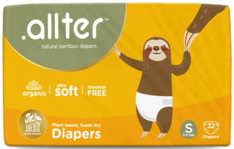 ALLTER S DIAPER PACK OF 1 (32 Diapers) (3-6kgs)