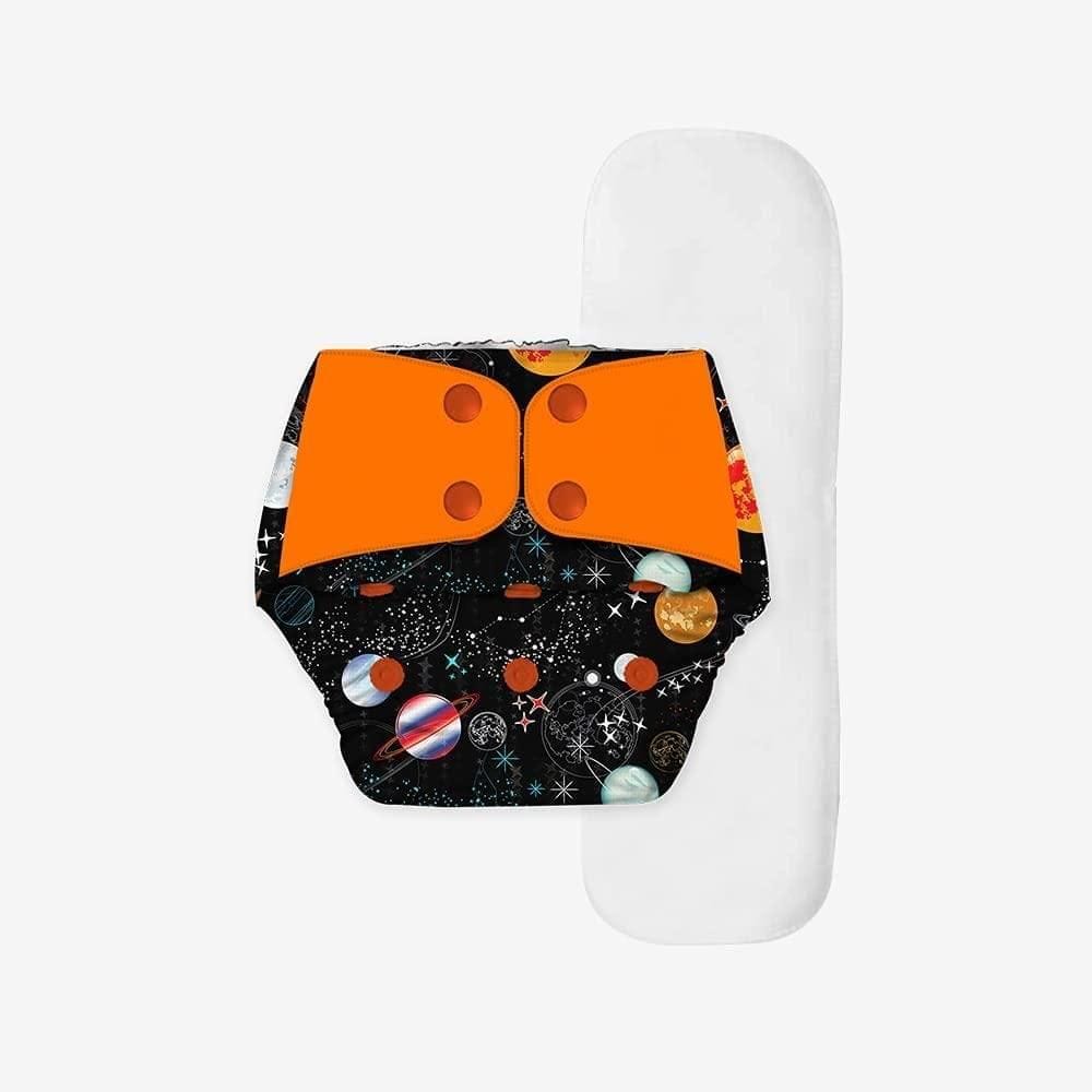 Snugkins Regular Diaper - Freesize Reusable (Fits babies 5-17kgs) - Galaxy ride