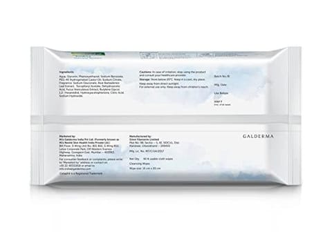 Cetaphil Baby Gentle Wipes 40's with Aloevera & Vitamin E, 10 hrs Moisturization