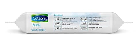 Cetaphil Baby Gentle Wipes 40's with Aloevera & Vitamin E, 10 hrs Moisturization