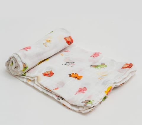 Yellow Rabbit Farm Babies Swaddle