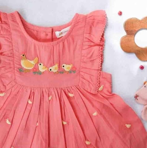 Yellow Rabbit Coral Chic Dress