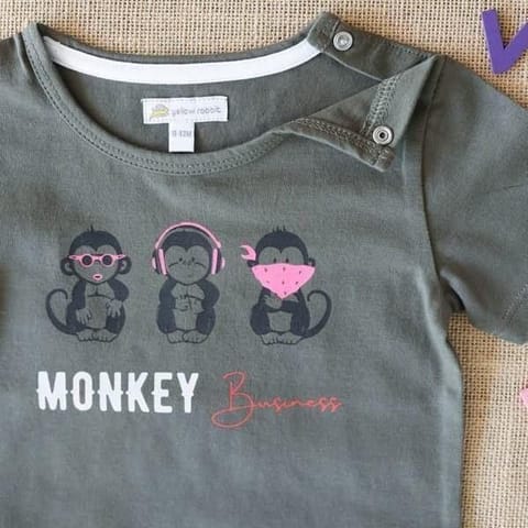 Yellow Rabbit Monkey Business T-Shirt