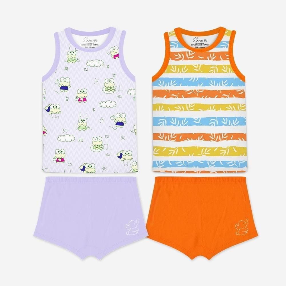 Snugkins Snugwear T Shirts Top and Shorts Set of 2 (1-2 Year)