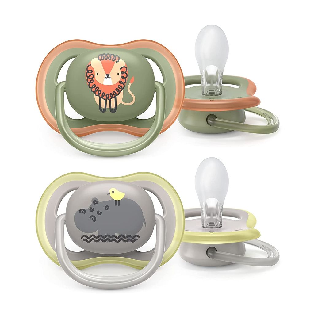 Philips Avent Ultra Air Pacifier Pack of 2 | High Ventilation | 98% Acceptance | BPA-Free | for Babies from 6-18 Months