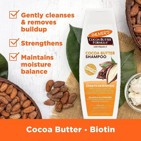 Palmer's Cocoa Butter Formula Biotin Length Retention Shampoo, 400ml