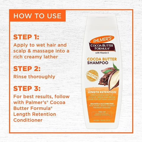 Palmer's Cocoa Butter Formula Biotin Length Retention Shampoo, 400ml