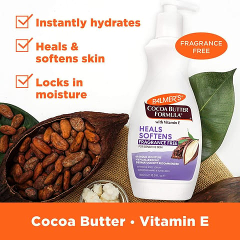 Palmer's Cocoa Butter Formula Heals Softens Fragrance Free Body Lotion