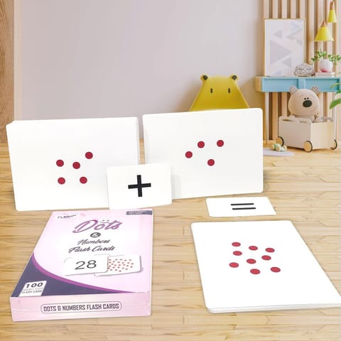 Clapjoy Fun with Dots & Numbers Flashcards for 6+ Months Babies