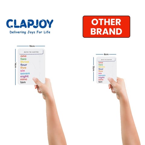 ClapJoy Reusable 124 Activity flash card for kids of age 2 years and Above
