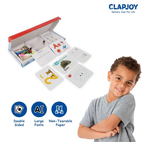 ClapJoy Reusable 124 Activity flash card for kids of age 2 years and Above
