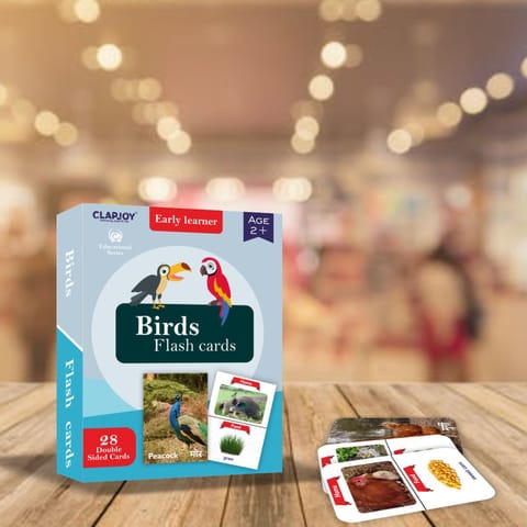 Clapjoy Brids flash card for kids of age 2 years and Above