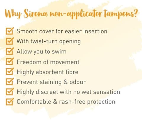 Sirona FDA Approved Premium Digital Tampon (Heavy Flow) - 20 Tampon