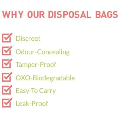 Sirona Sanitary and Diapers Disposal Bag by 45 Bags