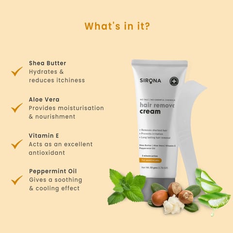 Sirona Sensitive Skin with Aloevera, Vitamin E & Shea Butter - 50 gm