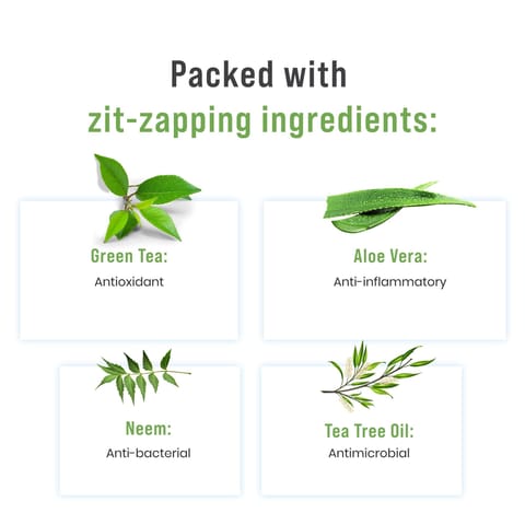 Sirona Anti Acne Face Wash for Men & Women 125 ml with Neem, Green Tea, Tea Tree Oil & Aloe Vera