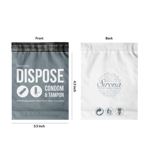 Sirona Disposal Bags for Discreet Disposal of Tampons and Condoms - 50 Bags