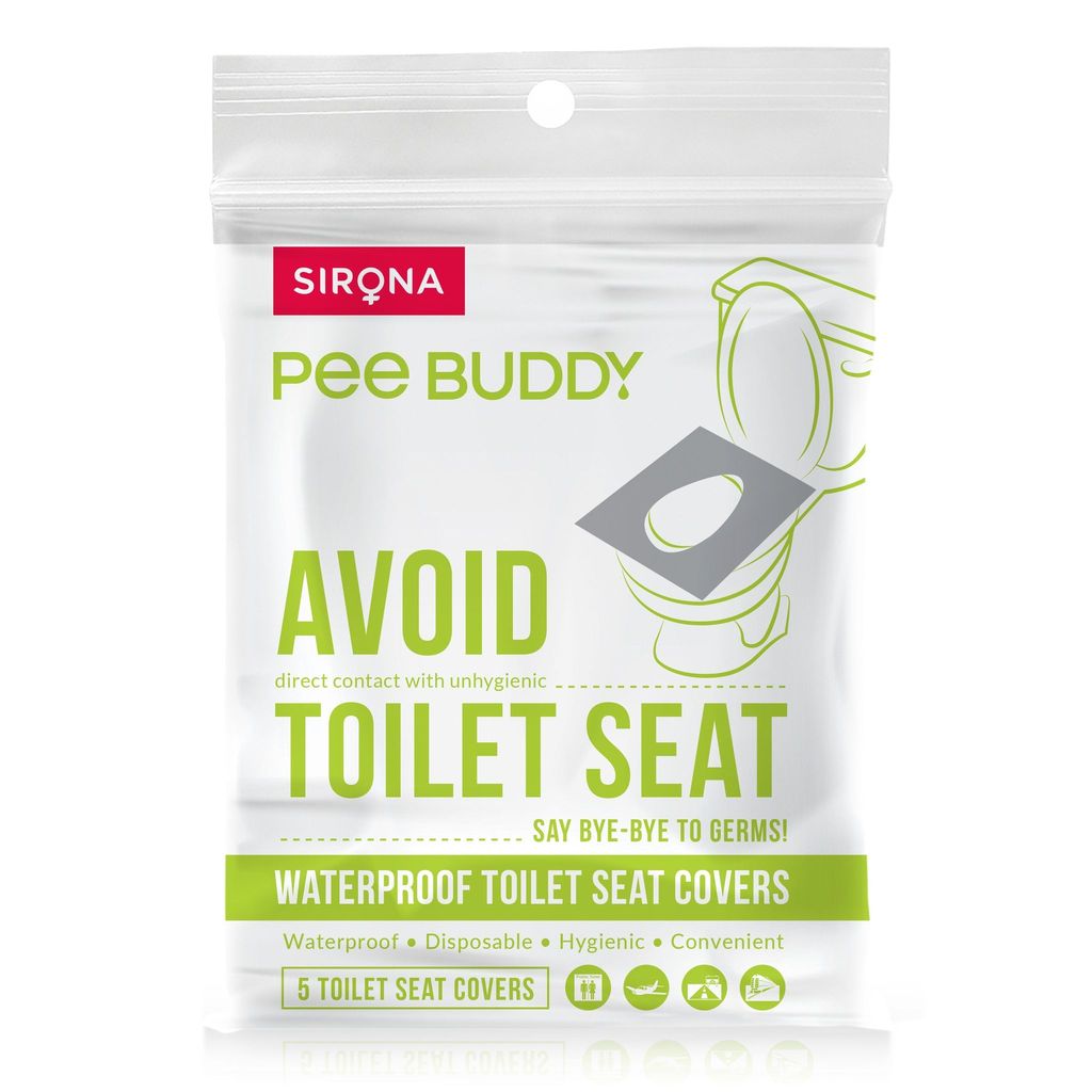 PeeBuddy - Waterproof Toilet Seat Cover - 5 Toilet Sheets