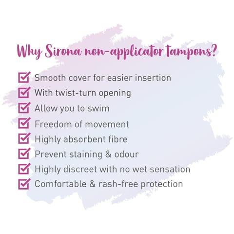 Sirona FDA Approved Premium Digital Tampon (Medium Flow) - 20 Tampon